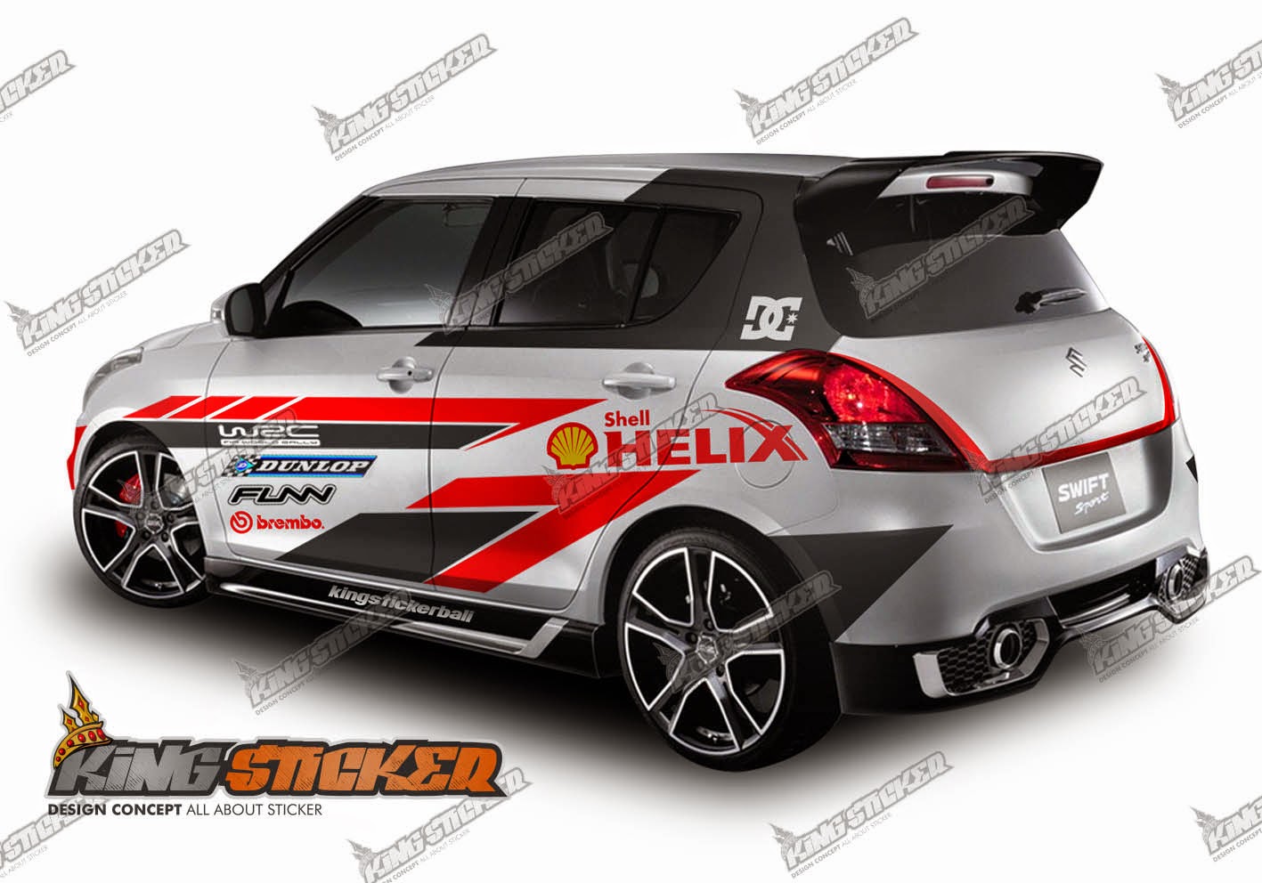  CUTTING  STICKER  SUZUKI SWIFT King Sticker  bali