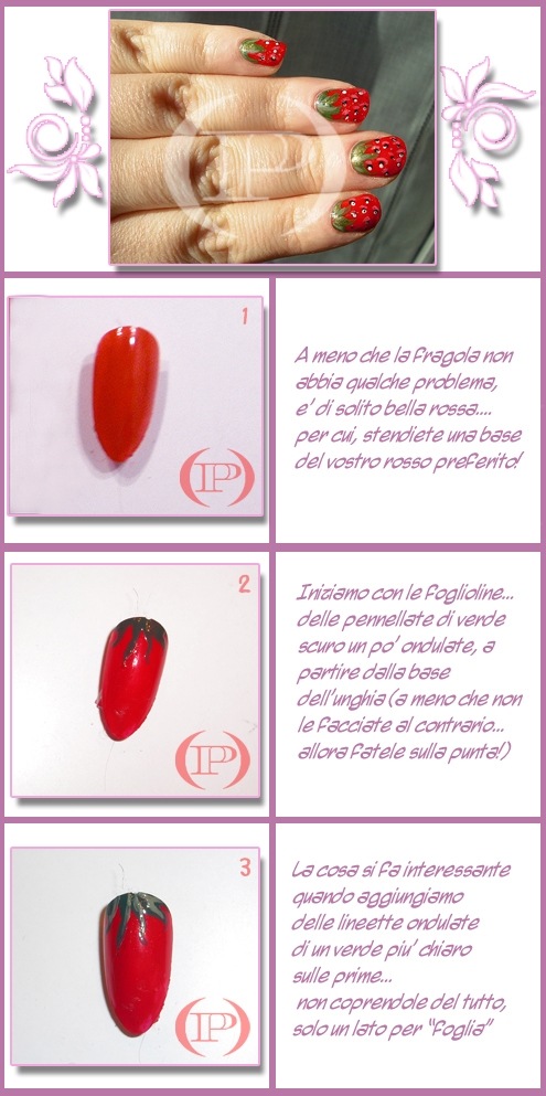 Soffio di Dea Nail Art: I vostri tutorial di Nail Art: “Fragolina a 