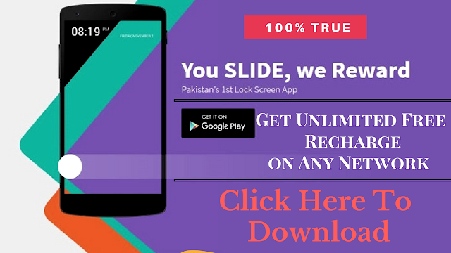 Free recharge with slide app