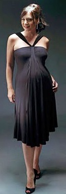 Foto de mujer con vestido de maternidad