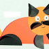 Idea to make something from folded papercraft for kids : cat