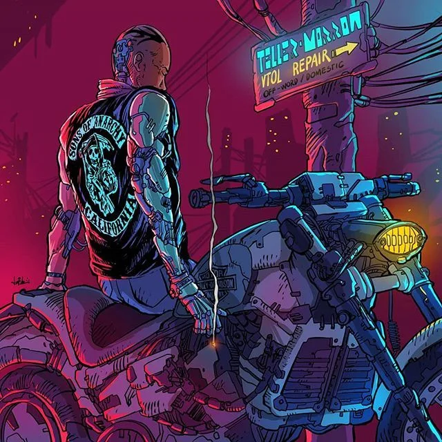 Cyberpunk SAMCRO - Artist Unknown