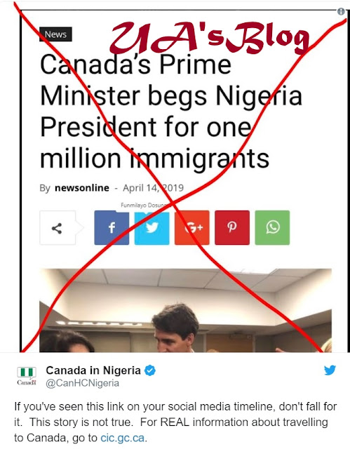 Canada denies asking Nigeria for 1m immigrants