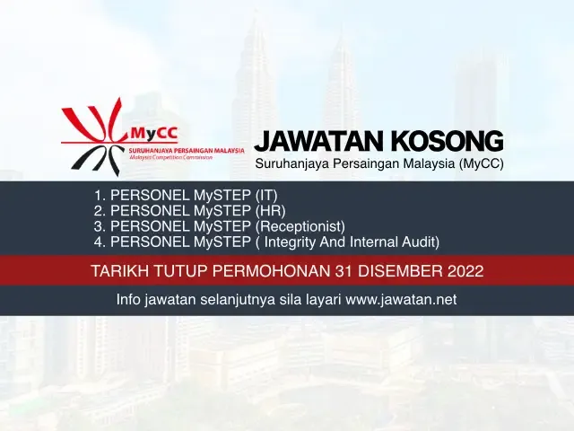 Jawatan Kosong Suruhanjaya Persaingan Malaysia (MyCC) 2022