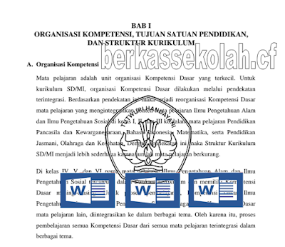 Download Kurikulum 2013 Kompetensi Dasar SD Revisi Tahun 2016 Terupdate