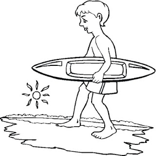 Beach Coloring Pages