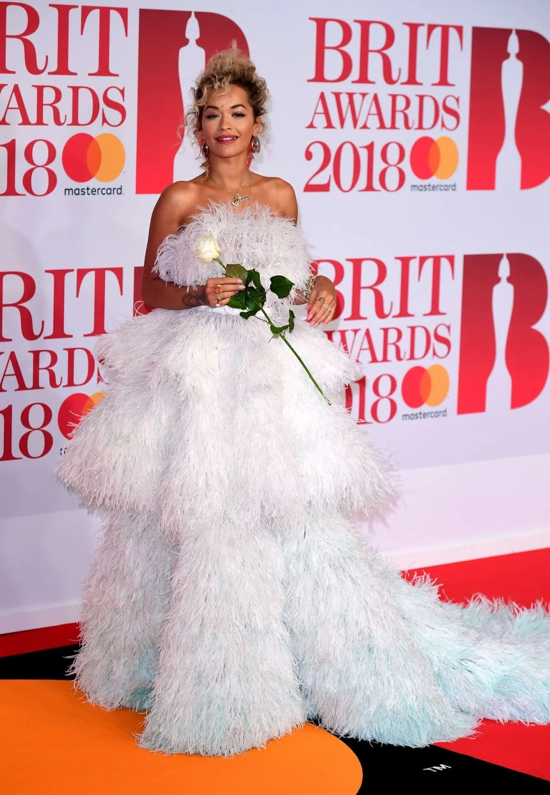 Rita Ora oozes off sartorial elegance at the 2018 BRIT Awards