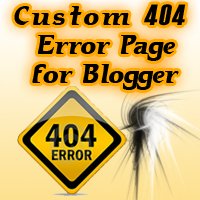 Custom 404 Error Page for Blogger