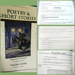 Poetry & Short Stories: American Literature teacher guide collage