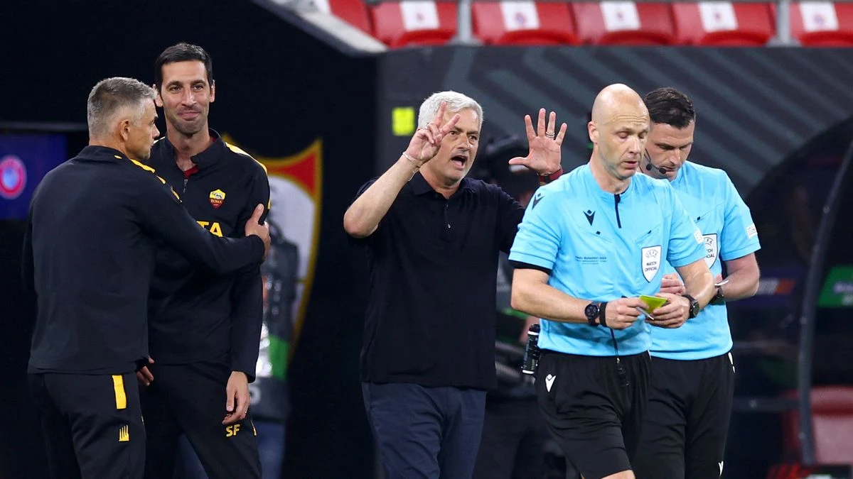 UEFA charge Jose Mourinho over Anthony Taylor spat as Roma slapped with five sanctions