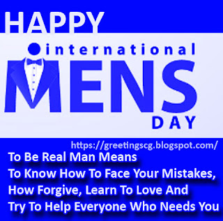 >HAPPY INTERNATIONAL MENS DAY QUOTES MESSAGES, WISHES & GREETINGS