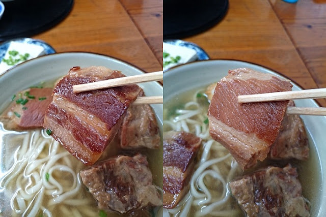 三枚肉と赤身肉(ましさー)の写真