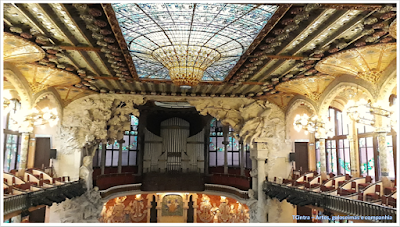 Espanha; sem guia; Europa; Barcelona; Catalunha; Palau de La Musica Catalã; Art Nouveau da Catalunya; Sala de Concertos