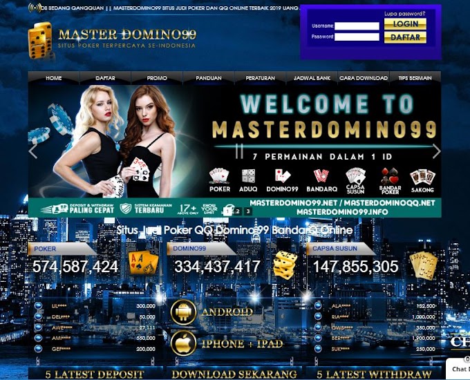 MASTER DOMINO99 - SITUS JUDI POKER QQ DOMINO 99 BANDAR Q ONLINE