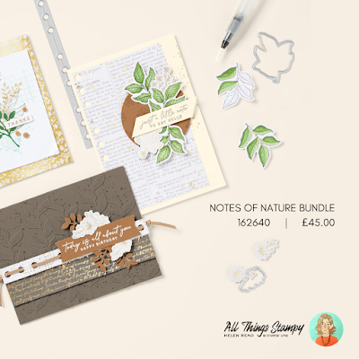 Stampin Up UK Notes of Nature