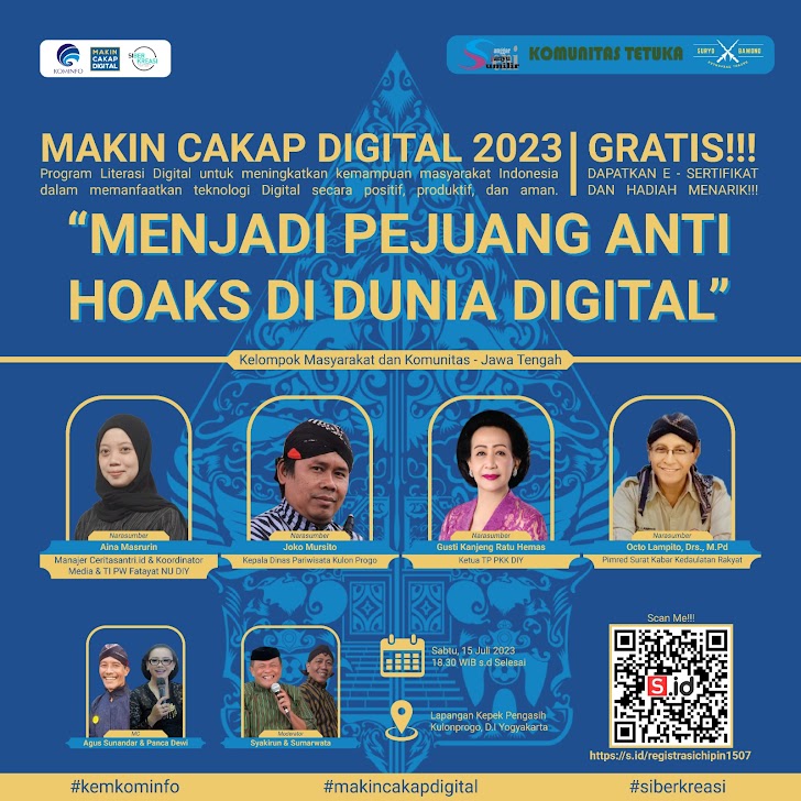 Marwoto, Kirun, Dalijo Dkk Ramaikan Chip In Literasi Digital Kemenkominfo RI Di Kulon Progo