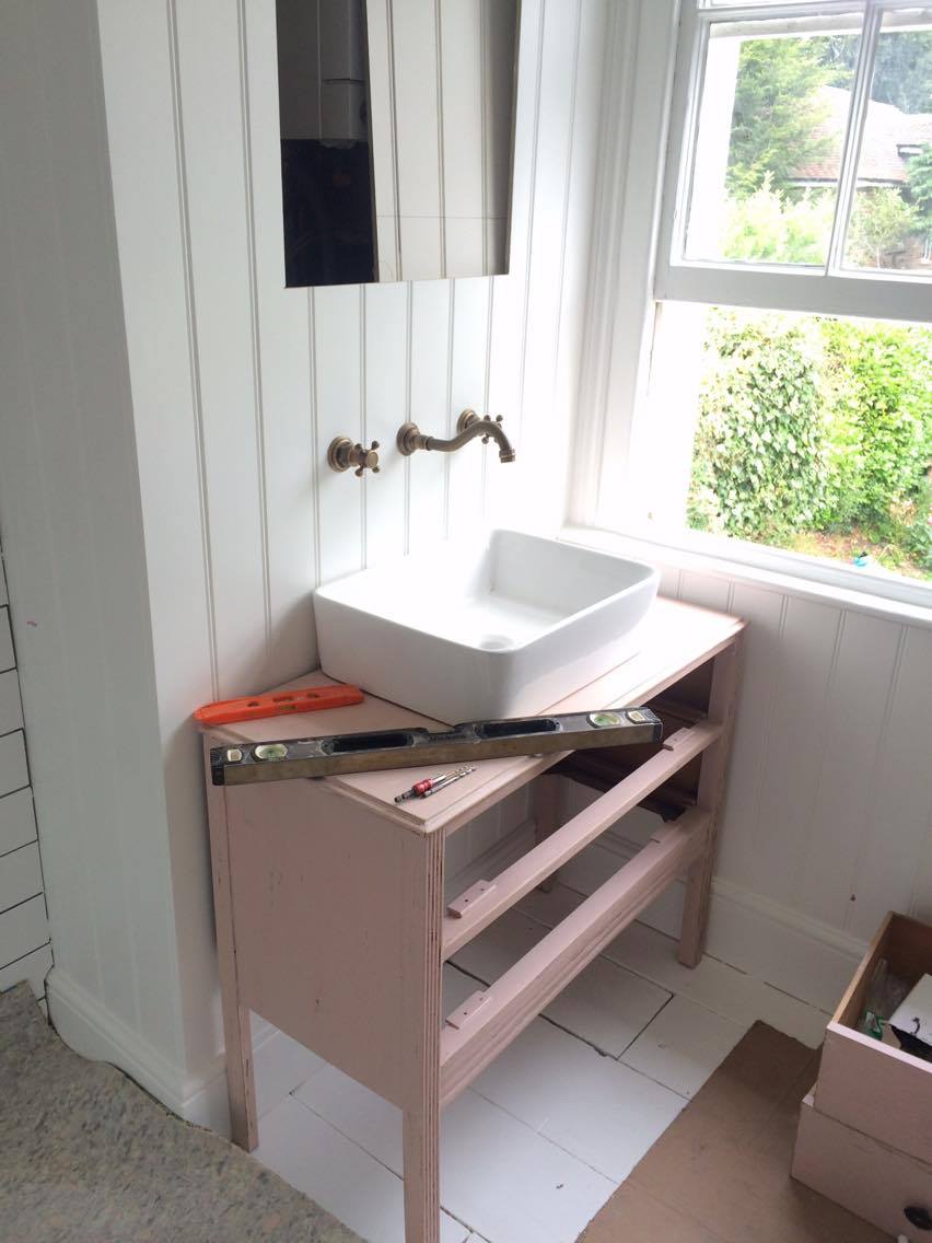 Makeover Turning A Chest Of Drawers Into A Bathroom Sink Unit Roses And Rolltops