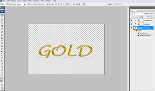 Cara Membuat Text Effect Gold