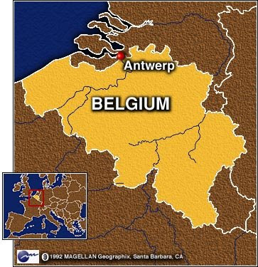 world map belgium. the center of the world#39;s