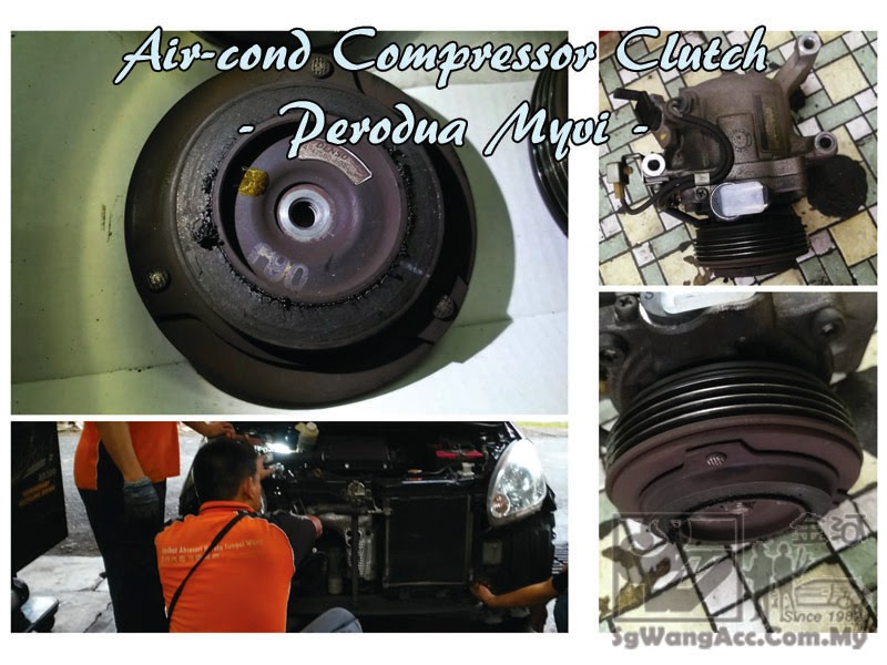 Sungai Wang Car Air-cond: Replacing Air-cond Compressor 