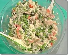 Insalata di riso e tonno con alici