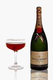 Elettra Wiedemann's Moet Bijou Rouge cocktail for the Golden Globes