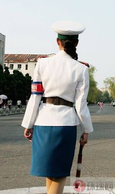 朝鮮女交警 朝鮮平壤女交警