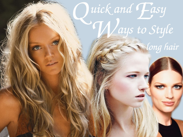 quick and easy ways to style long hair, how to style long hair, fun ways to style long hair, long hair, hair tips, hair how to, beauty how to