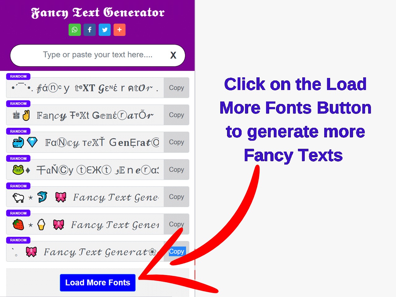 Fancy Text Generator