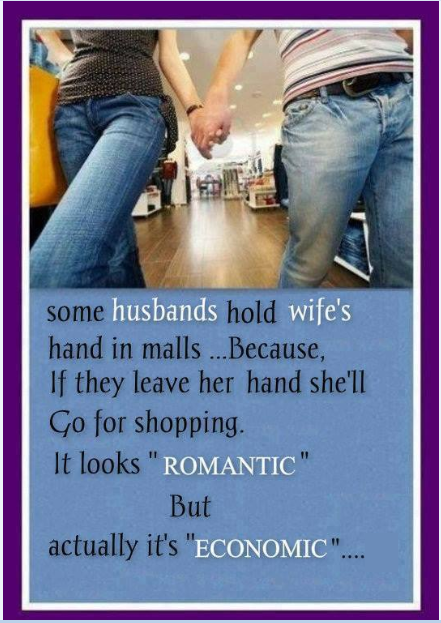 Intelligent Husband holds his Wife hand