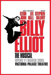 The pre-opening poster for Billy Elliott in London.