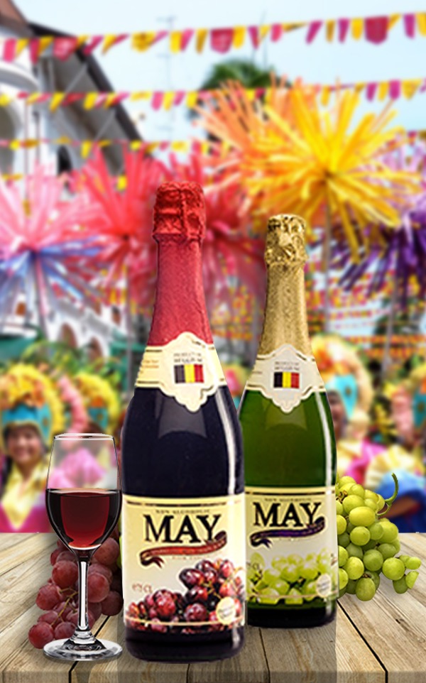 It’s Always a Fiesta with May Sparkling Grape Juice! 