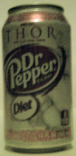 Right side of Diet Dr Pepper Sif can