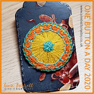 One Button a Day 2020 by Gina Barrett - Day 94 : Free Spirit