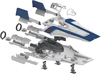 Revell 1/44 Resistance A-wing Fighter (85-1639) 
