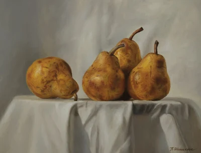 Pears painting Valery Shishkin