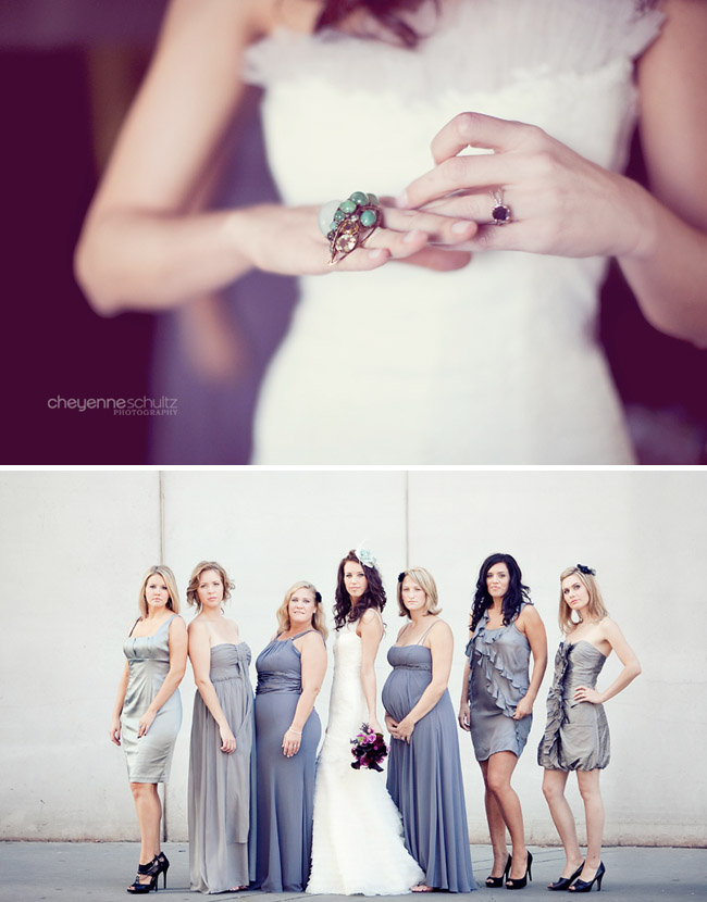 EYE CANDY Modern Teal Gray Black and Purple Wedding modern teal weddings