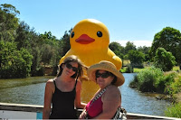 Laura & Deb with the duck of happiness! 