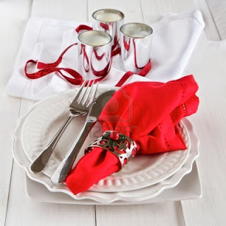 Christmas Table Decoration Red, Part 3