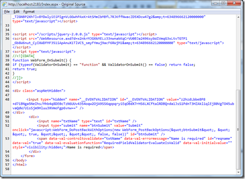 Unobtrusive validation in asp.net 4.5 Unobtrusive validation in asp.net 4.5