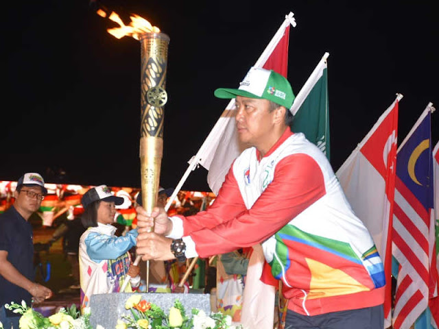 Endro Satoto Hadiri Puncak Haornas dan Kirab Obor Asian Para Games 2018