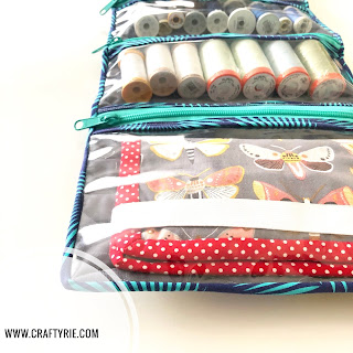 A cute way to personalise your sewing thread storage by CraftyRie.com