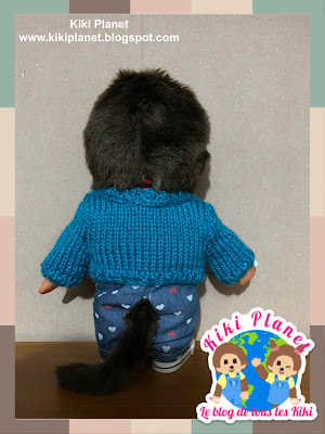 kiki monchhichi pull handmade fait main clothes vetement poupee doll