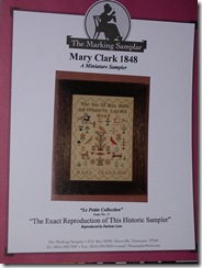 mary clark sampler