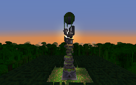 unusal wizard tower build Minecraft