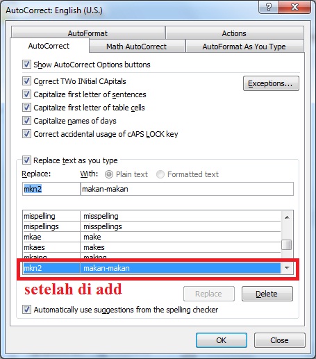 Membuat Auto Correct di Microsoft Office Word, Bisa Di Jadikan Kamus Pribadi Loh !!!