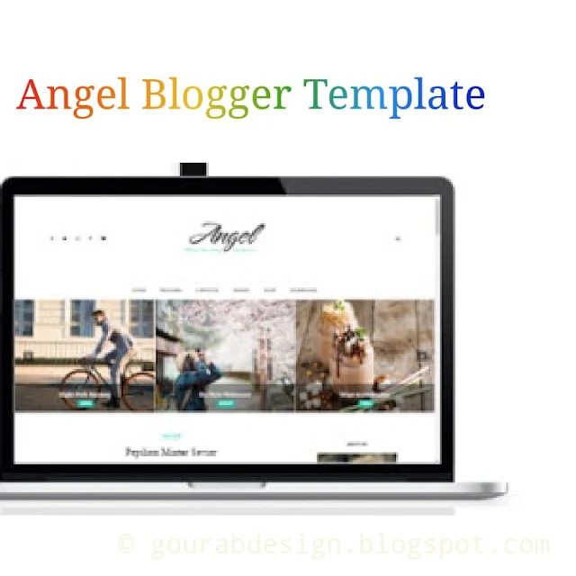 angel blogger template image