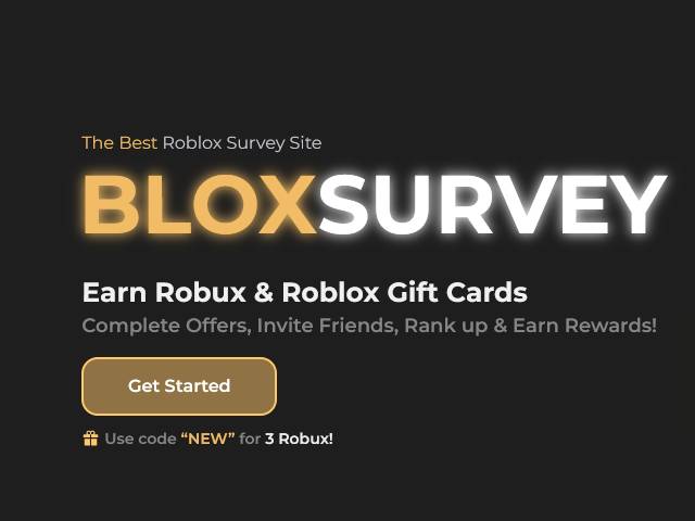 Bloxsurvey.com Robux, How to Earn Robux on Roblox fo Free 