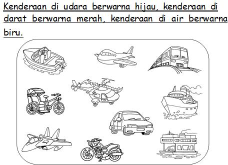 BAHASA MALAYSIA PRASEKOLAH: Latihan Kenderaan