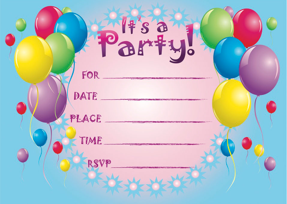 Printable Birthday Invitations  So Pretty Invitations And 